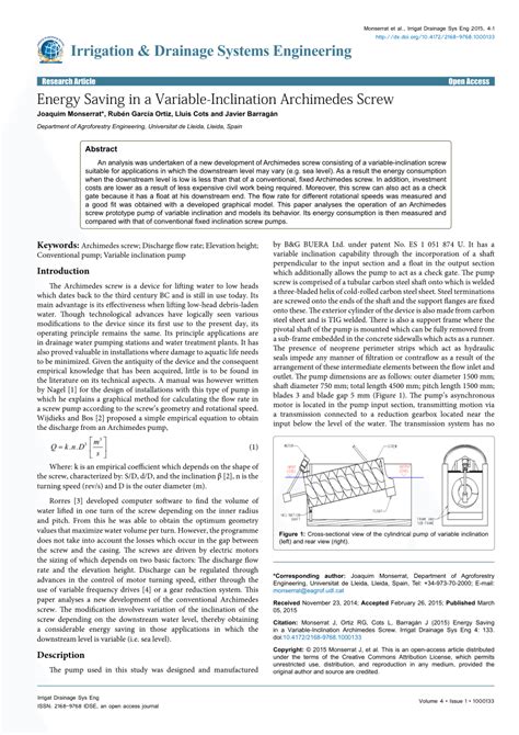 archimedes screw pump experiment|archimedes screw pump design manual.